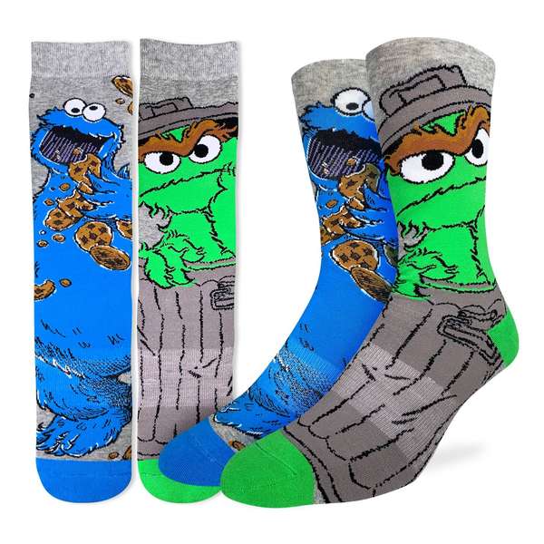 Oscar and Cookie Monster Socks
