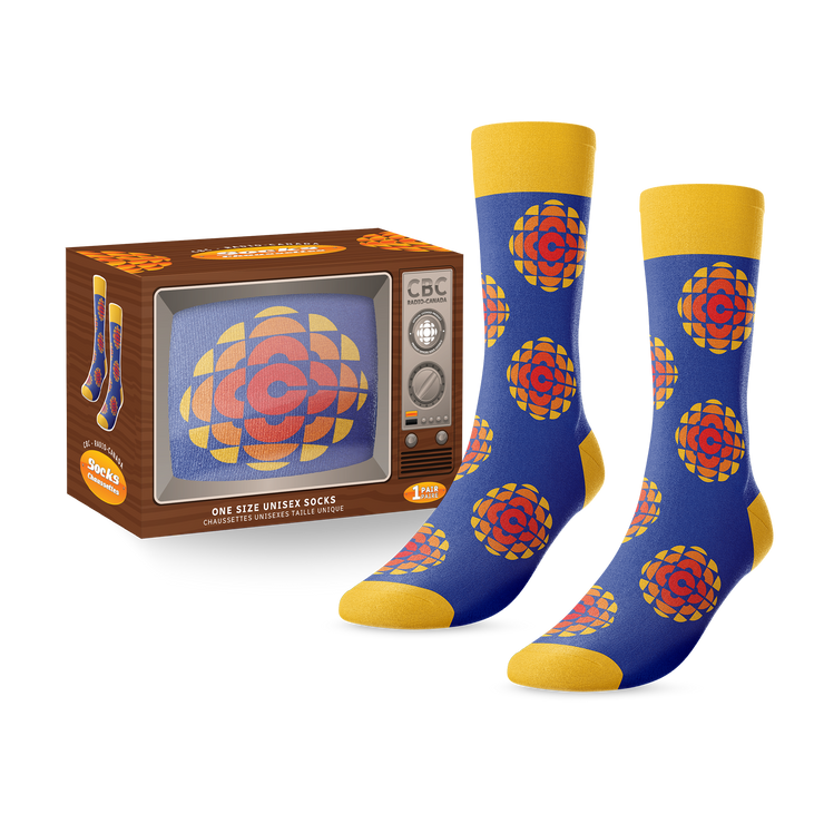 CBC RETRO LOGO "TV" SOCKS