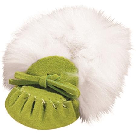 Apple Green Baby Moccasins