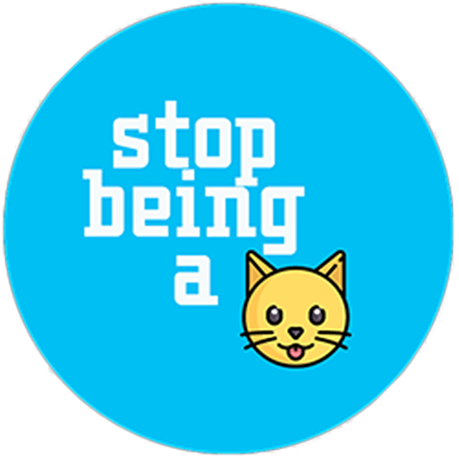 Stop being a Cat Pin