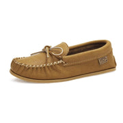 Moccasin: Unlined moose hide with rubber sole