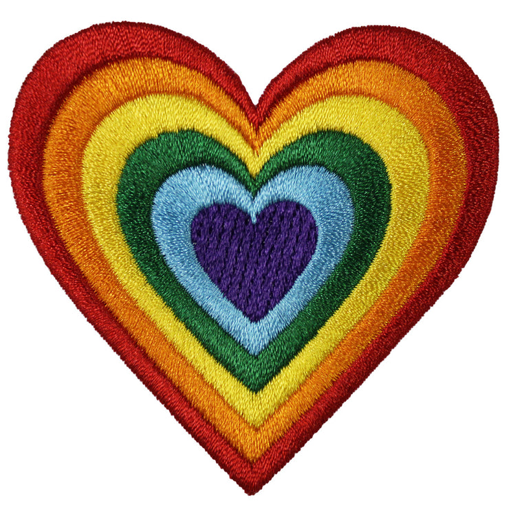 Rainbow Heart Pride Patch