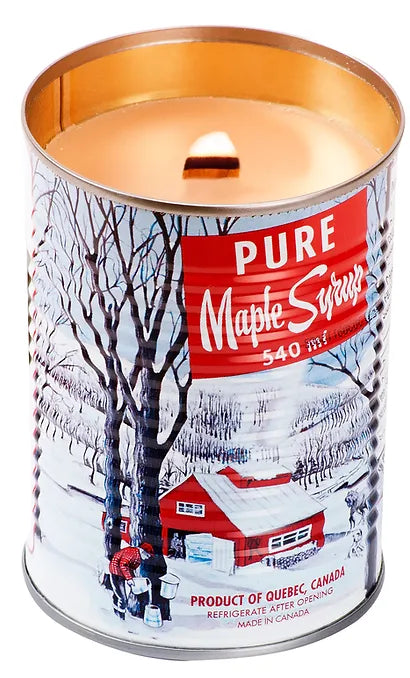 Maple Syrup Tin Wooden wick