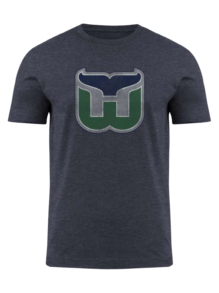 Hartford Whalers White Pucky Whale T Shirt by Reebok